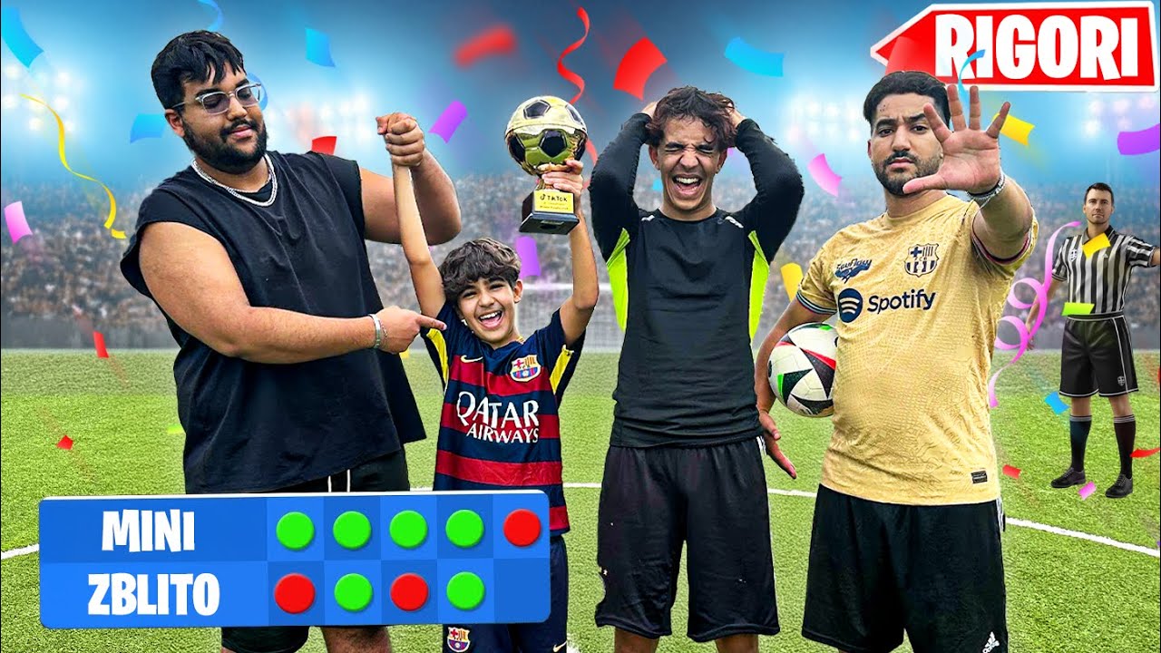 SFIDO il MINI ZBLITO nella RIGORI CHALLENGE 😍 FOOTBALL CHALLENGE EPICA !