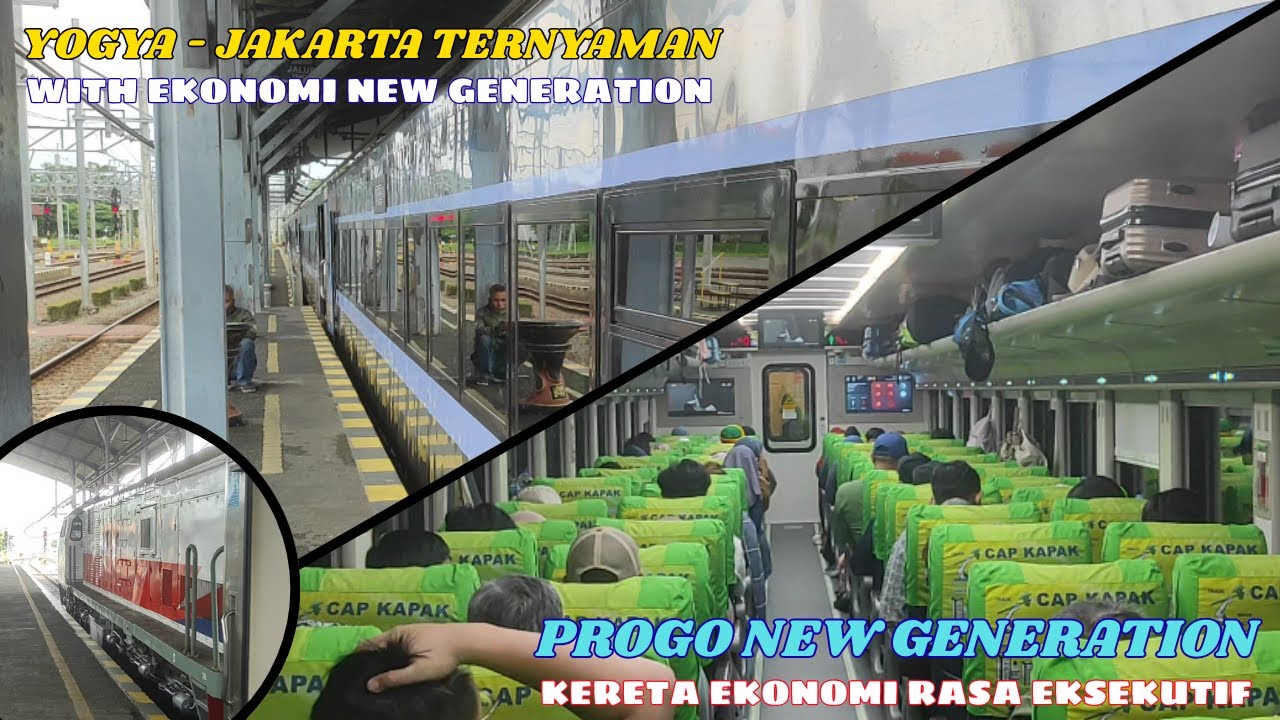 YOGYA - JAKARTA TERNYAMAN, HARGA TIKET MURAH & TERWORTH IT  | Naik KA Progo Ekonomi New Generation