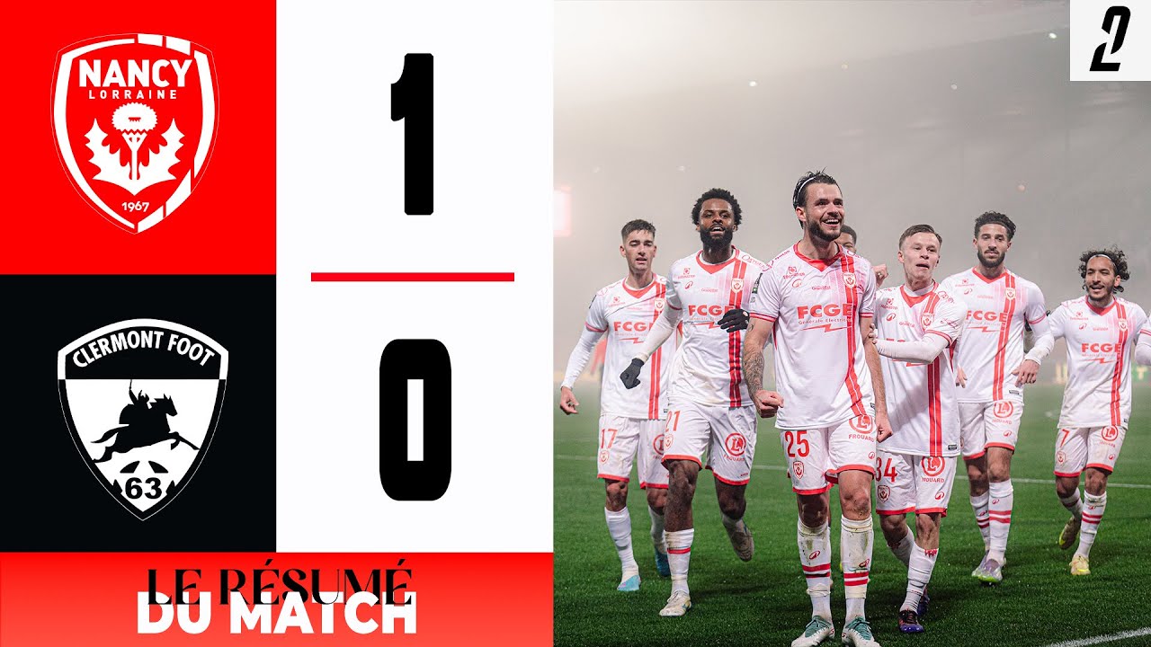 J17 Ligue 2 BKT - Le résumé vidéo de Nancy - Clermont