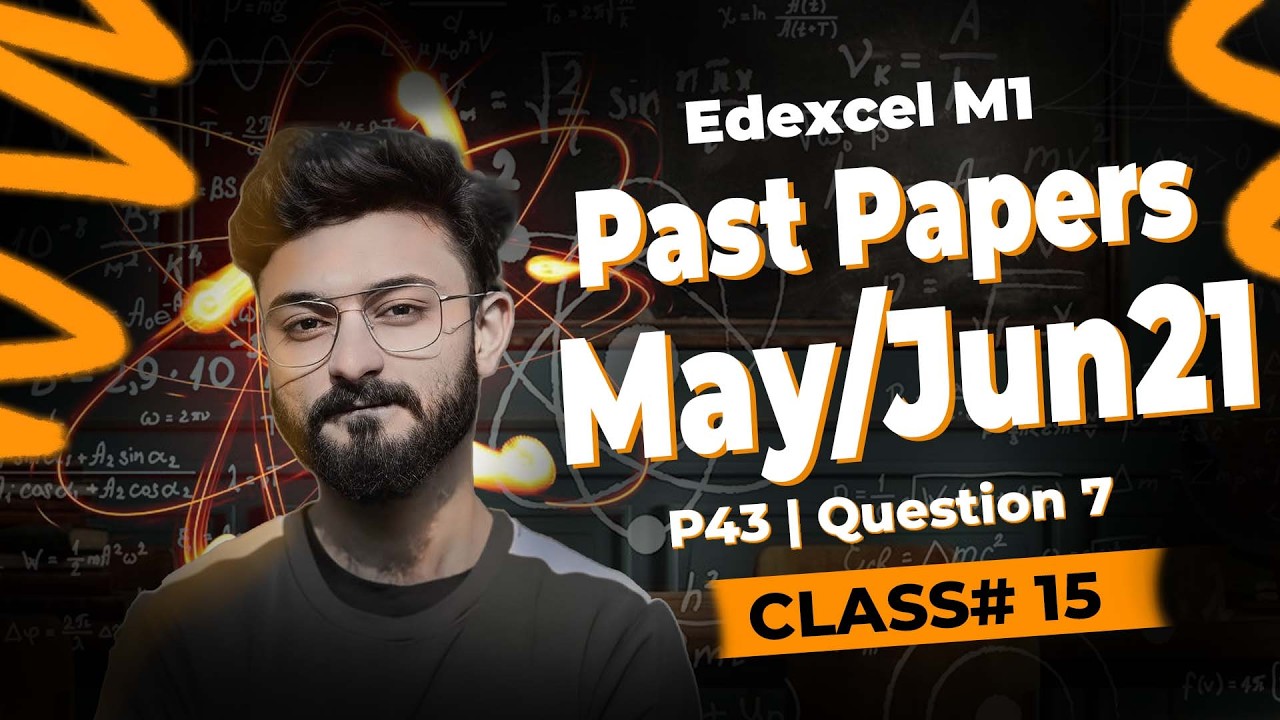May/June 2021 P43 Q7 | Dynamics & Forces | Class #15 | Edexcel M1(WME01) | MathvsArham