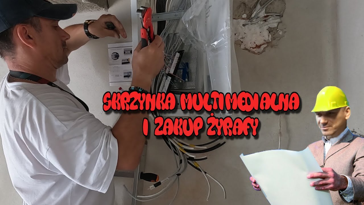 Co Na Budowie ? Skrzynka Multimedialna i Zakup Żyrafy :) Budowa Domu Koncept 58