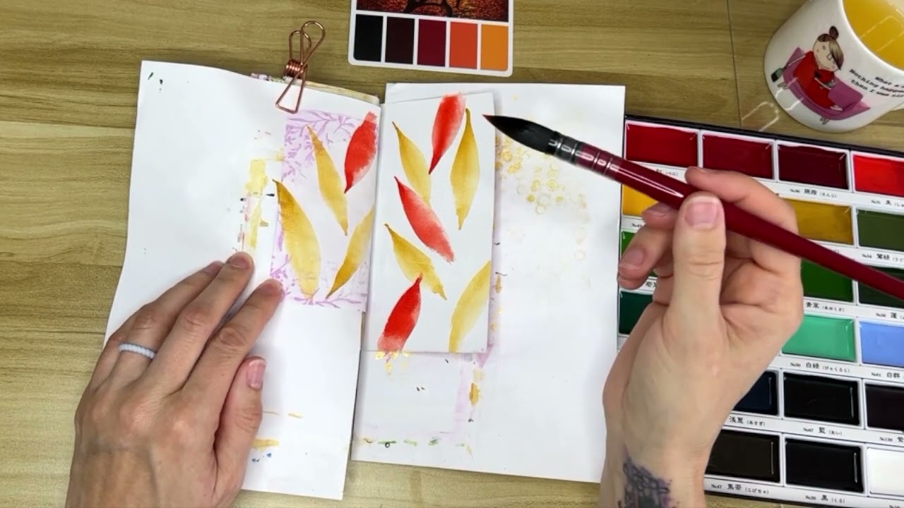 Art journal spread 15 - Pattern repeat