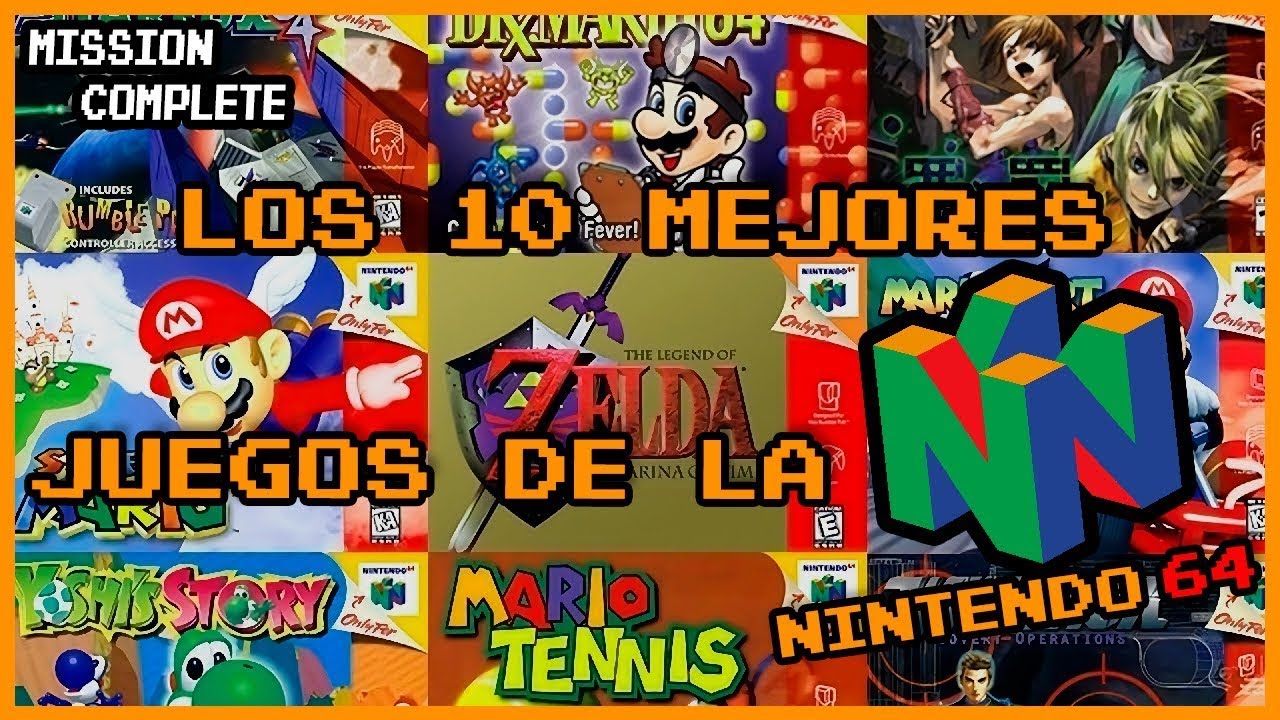 Top 10 Mejores Juegos de la NINTENDO 64  MissionComplete ⚡