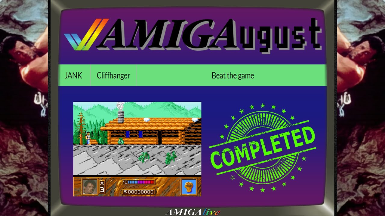 #AMIGAugust by AMIGALive - CLIFFHANGER - CHALLENGE COMPLETED (Beat the game)