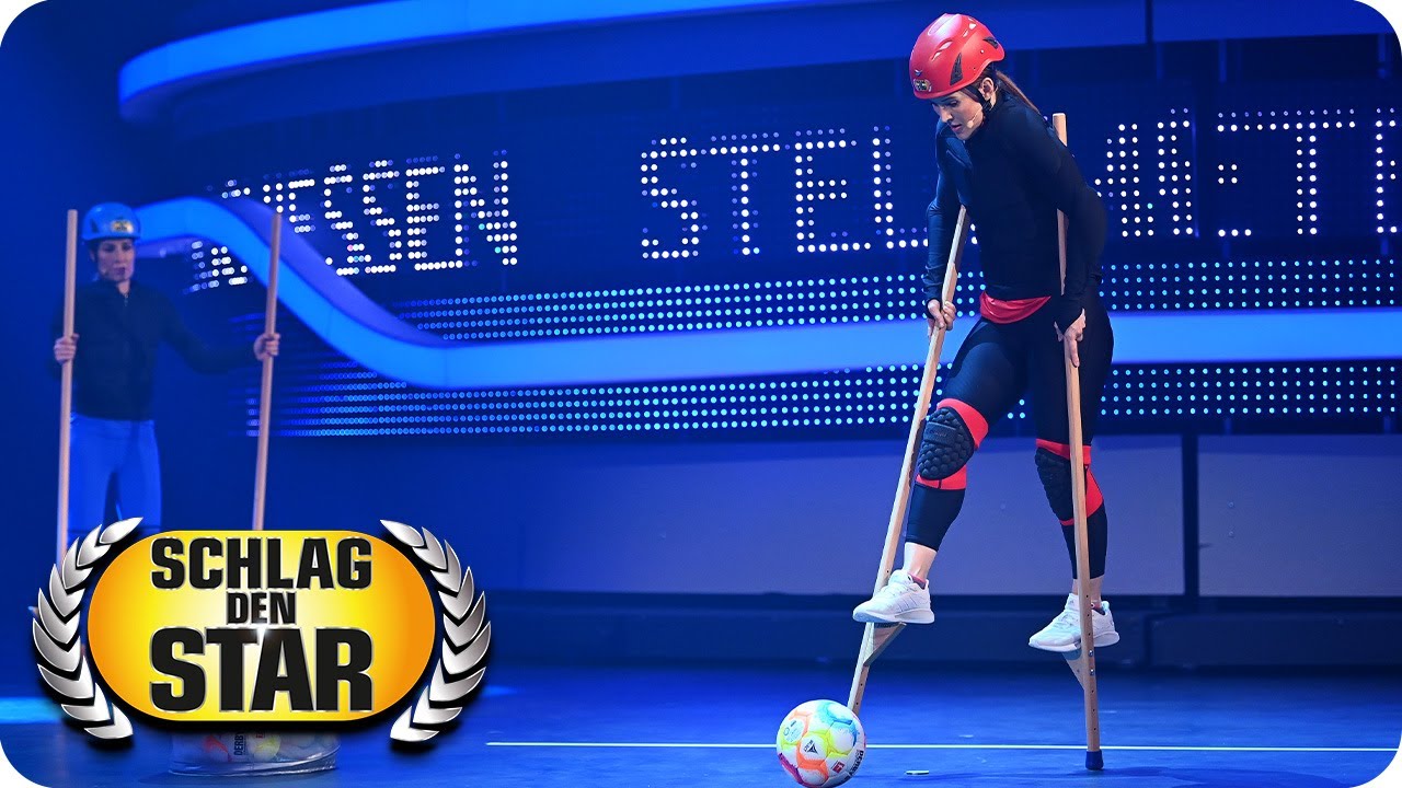 Elfmeterschießen auf Stelzen | Charlotte Würdig vs. Jeannine Michaelsen | Spiel 4 | Schlag den Sta