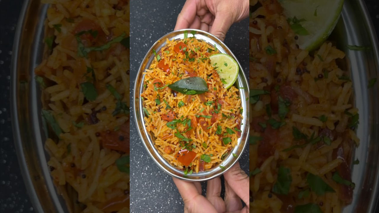 Quick Masala Rice - Tiffin Recipe | Masala Rice Recipe Shorts | Rice recipe by Nirav