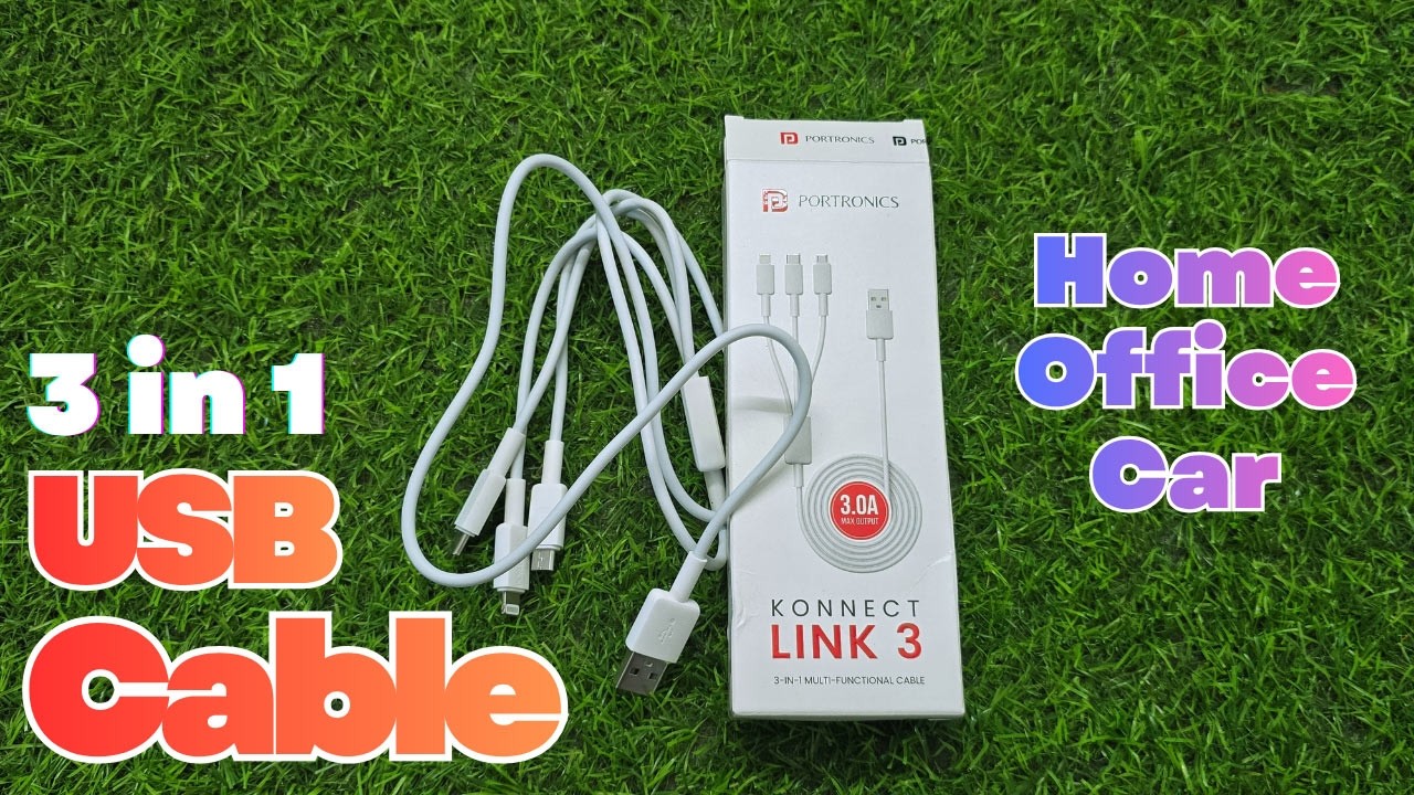 🔥 Best 3-in-1 USB Charging Cable Review | Fast Charging for All Devices!