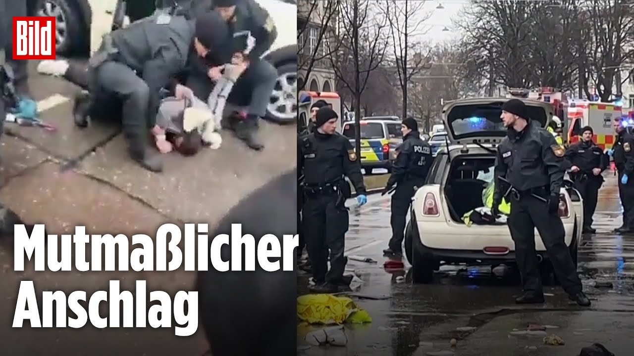 MÜNCHEN: Autofahrer nach Crash in Demo festgenommen
