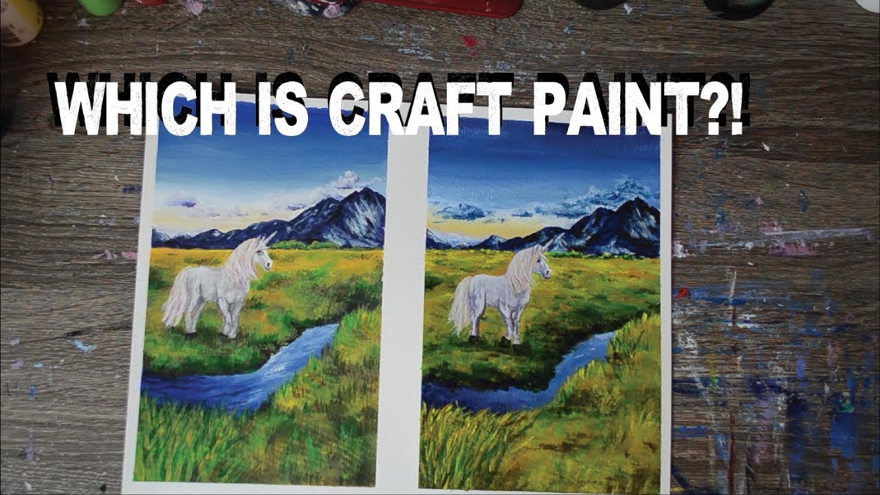 Craft paint for fine art? Comparing craft and artist acrylic!