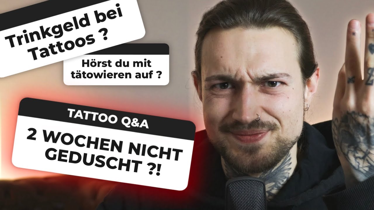 NICHT DUSCHEN nach TATTOO?! - Tätowierer klärt auf | Q&A