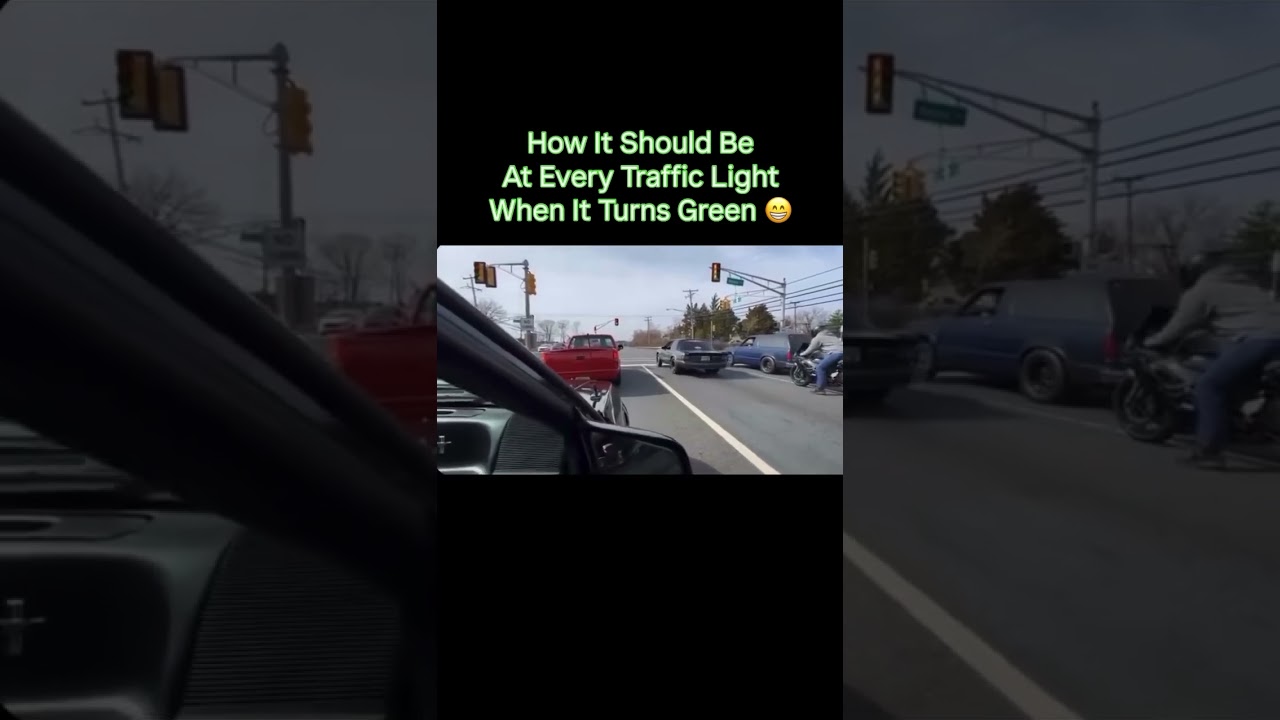 How people act when the light turns green #automobile #car #racing #fun #performance #comedy #funny