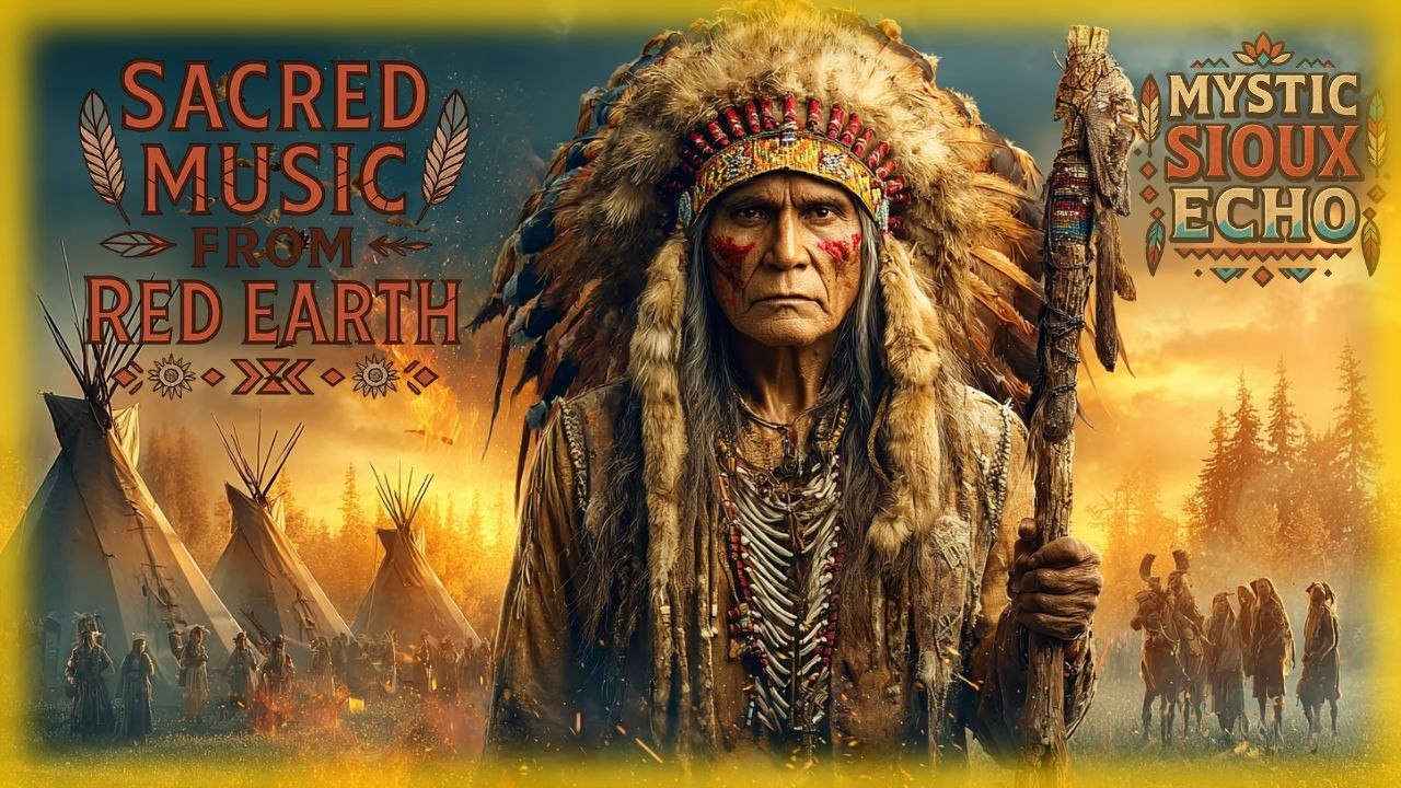 Sioux Tribal Sound 🦅 Sacred Music from Red Earth | Mystical Flute & Shamanic Drums