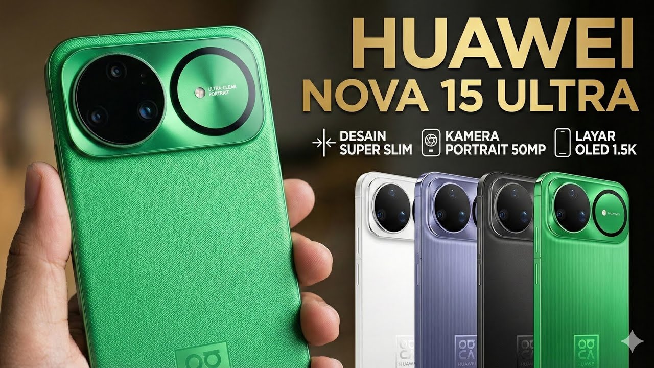 Huawei Nova 15 Ultra; Smartphone Tertipis dengan Daya Tahan dan Kamera Profesional Terbaik
