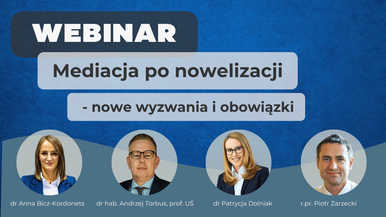 Mediacja po nowelizacji - nowe wyzwania i obowiązki