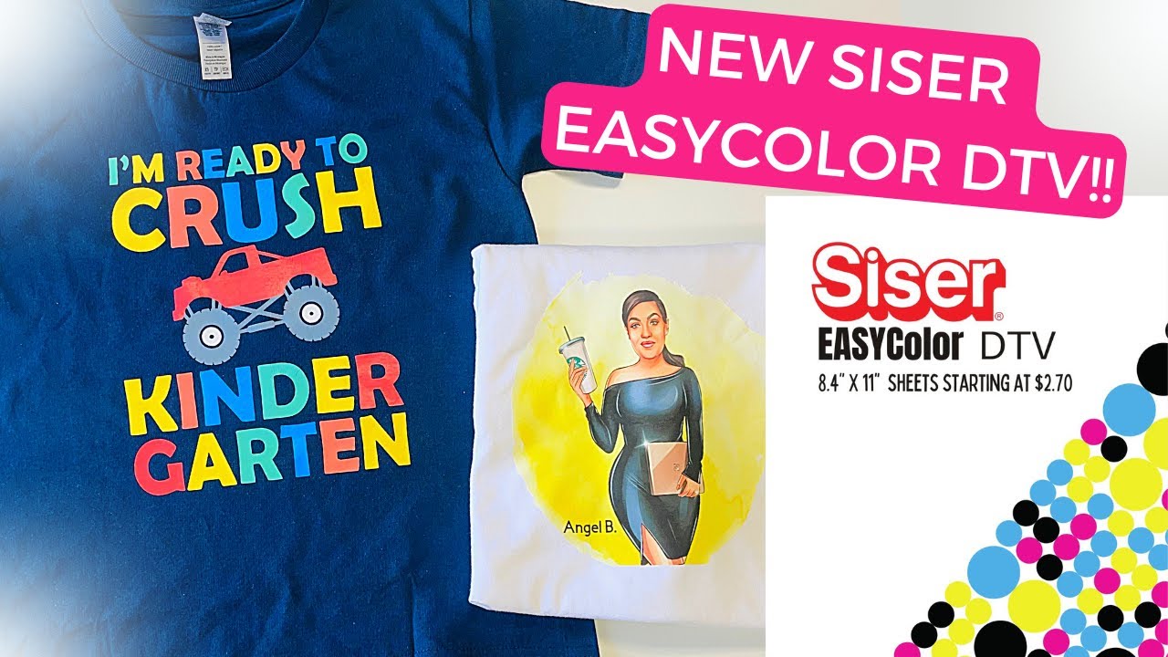 НОВИНКА SISER EASYCOLOR DTV: Как использовать его для печати на футболках!!