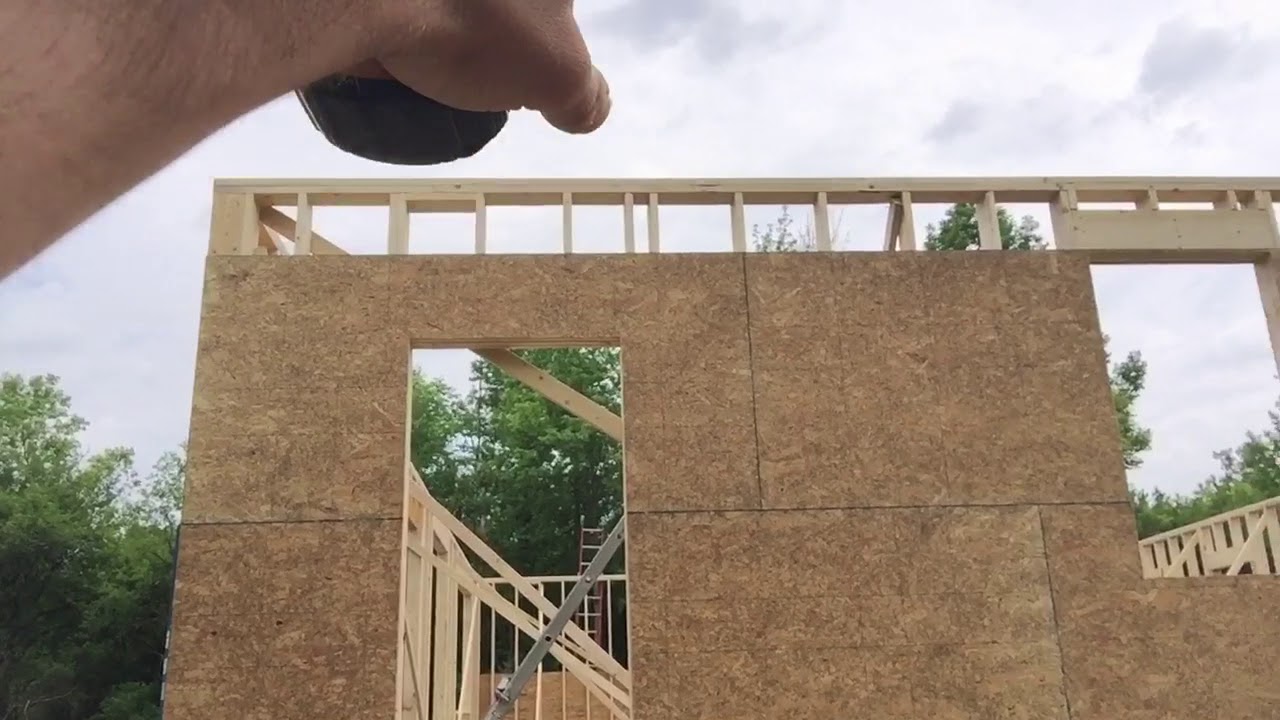 Framing 2x6 exterior walls and Sheathing with OSB