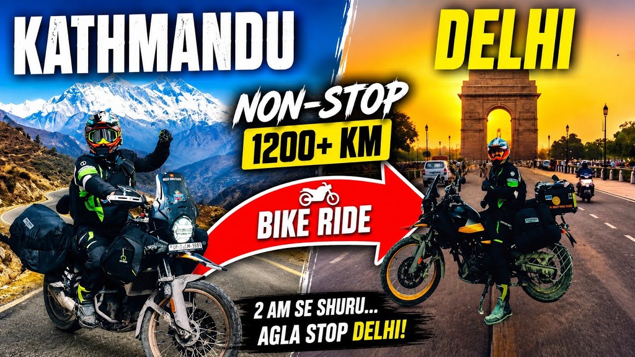 KATHMANDU to DELHI Solo Bike Ride | Beyond Borders | Ghar Waspsi | Avoid Night Driving on Kulekhani