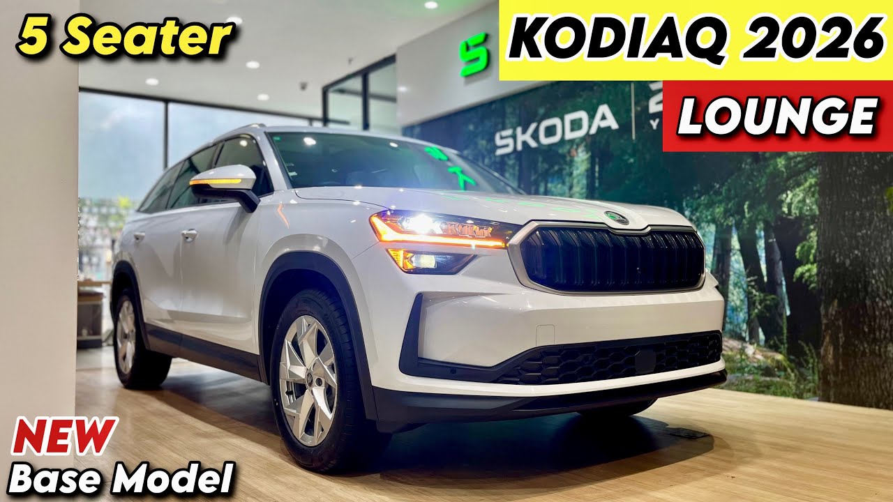 2026 Skoda Kodiaq Lounge @39.99 Lakh - New 5 Seater Base Model❤️