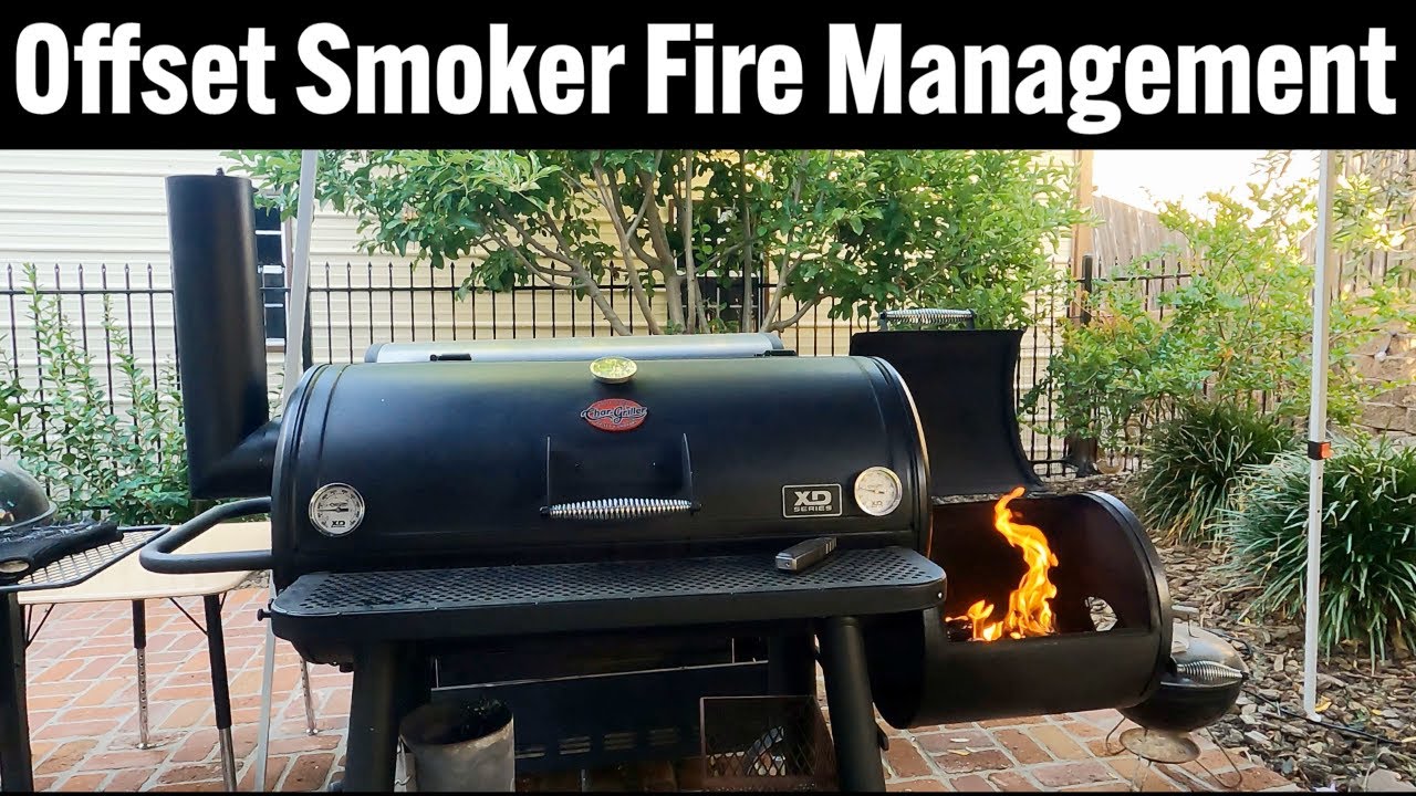 Offset Smoker Fire Management on a Basic Offset Smoker - Char-Griller Grand Champ XD