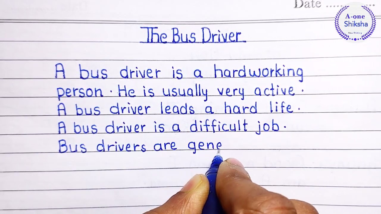 The Bus Driver || the bus bus driver || how to write an essay on bus driver #english #busdriver