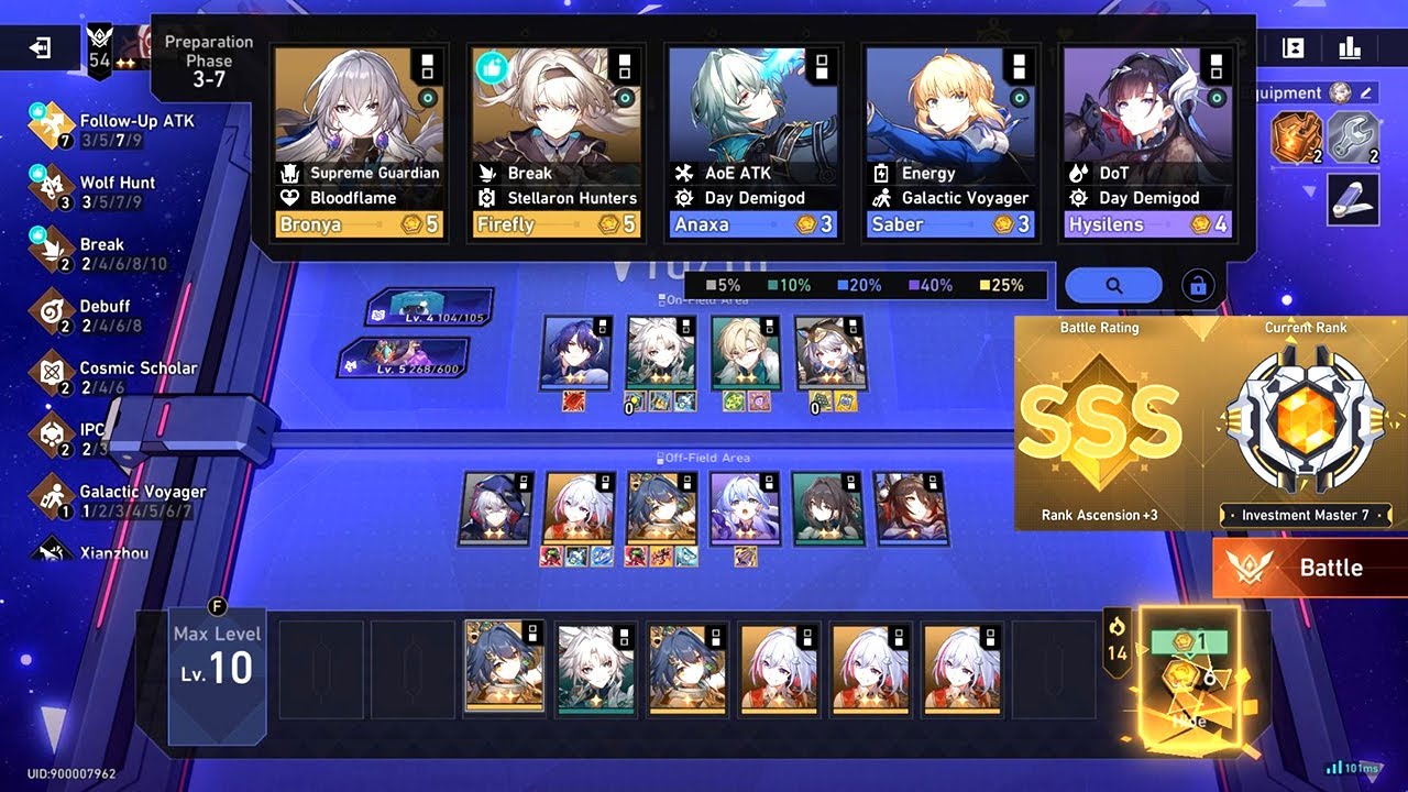 HSR Currency Wars: Zero-Sum Game : Investment Master SSS Rank | Follow-Up Team 100% Win Showcase