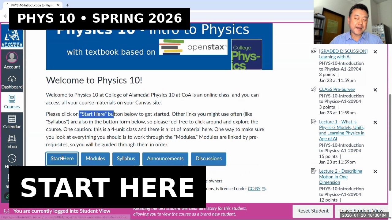 Physics 10 - Online Orientation Session (Spring 2026, for reference only)