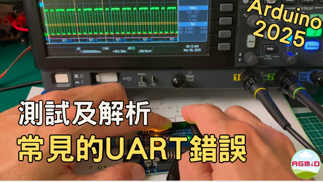 [淺談UART協定] 測試及解析幾個常見造成UART錯誤的原因。 [UART序列埠][CH340][MaxBuadRate][UAR_ErrorRate][UART_Recovery]