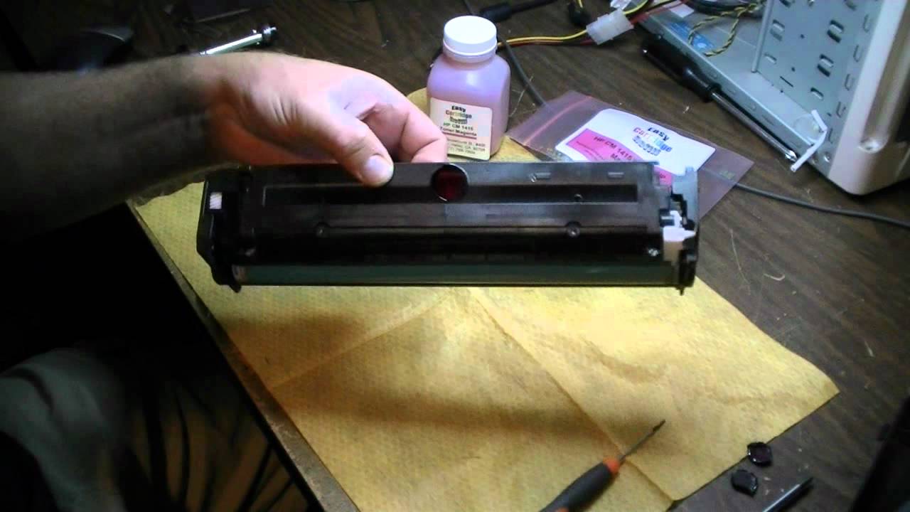 Save Money! Refill the toner in your laser printer HP CM1415