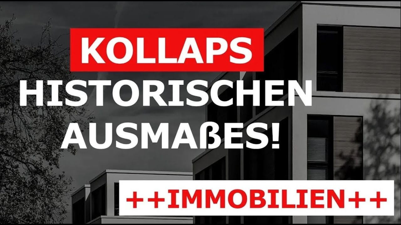 Kollaps auf dem Immobilienmarkt!? Dramatische Entwicklungen! Viele werden alles verlieren!