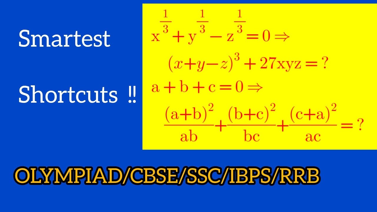 Tricky Algebra Problems/Olympiad/SSC CGL/SBI PO/CAT/GMAT. #maths, #students 