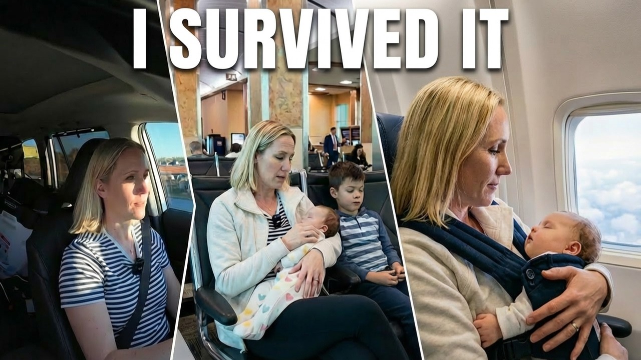 Solo Mom Long Haul Flight Vlog