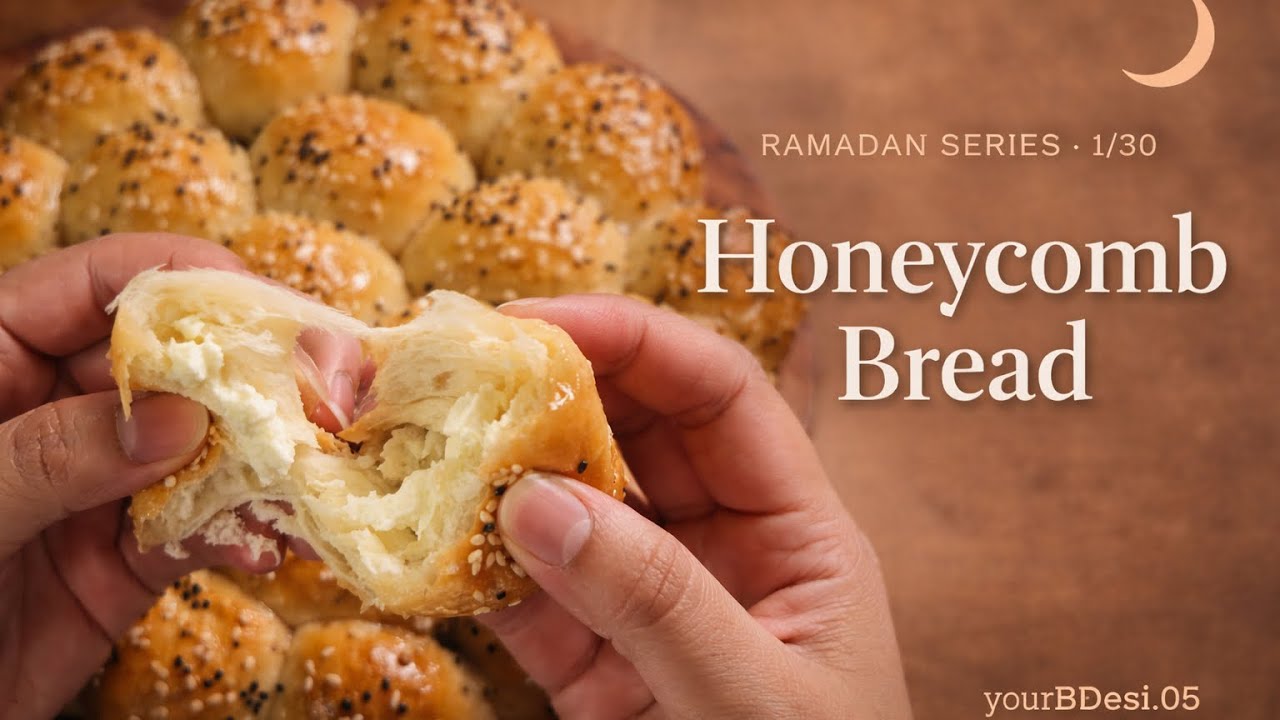 Fluffy Honeycomb Bread | Ramadan Series 1/30 