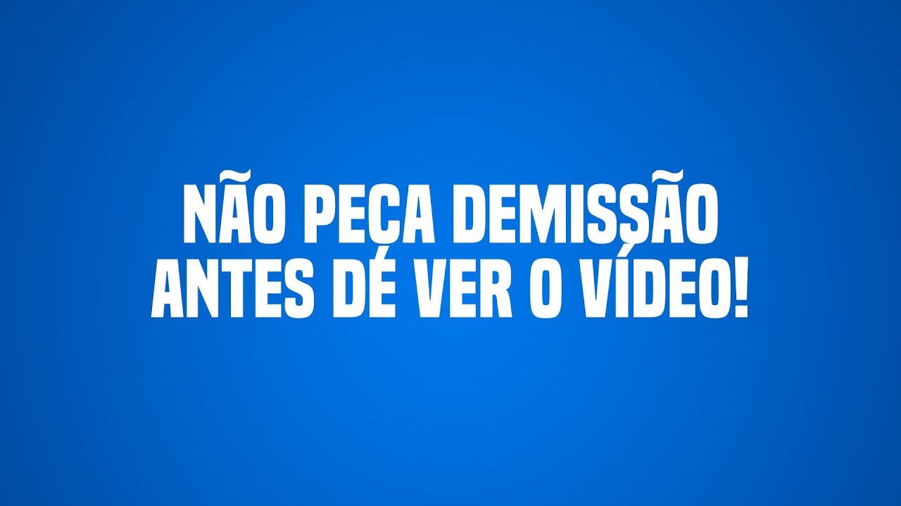 N&atilde;o pe&ccedil;a demiss&atilde;o antes de ver o v&iacute;deo.  #advogado #trabalho #emprego #trabalhador #direito