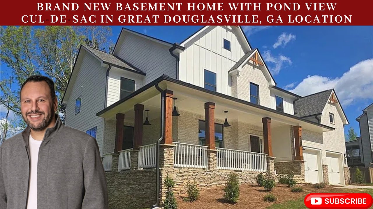 Brand New Basement Home With Pond Views. Final Opportunities.  Douglas County, Georgia. A Must See!