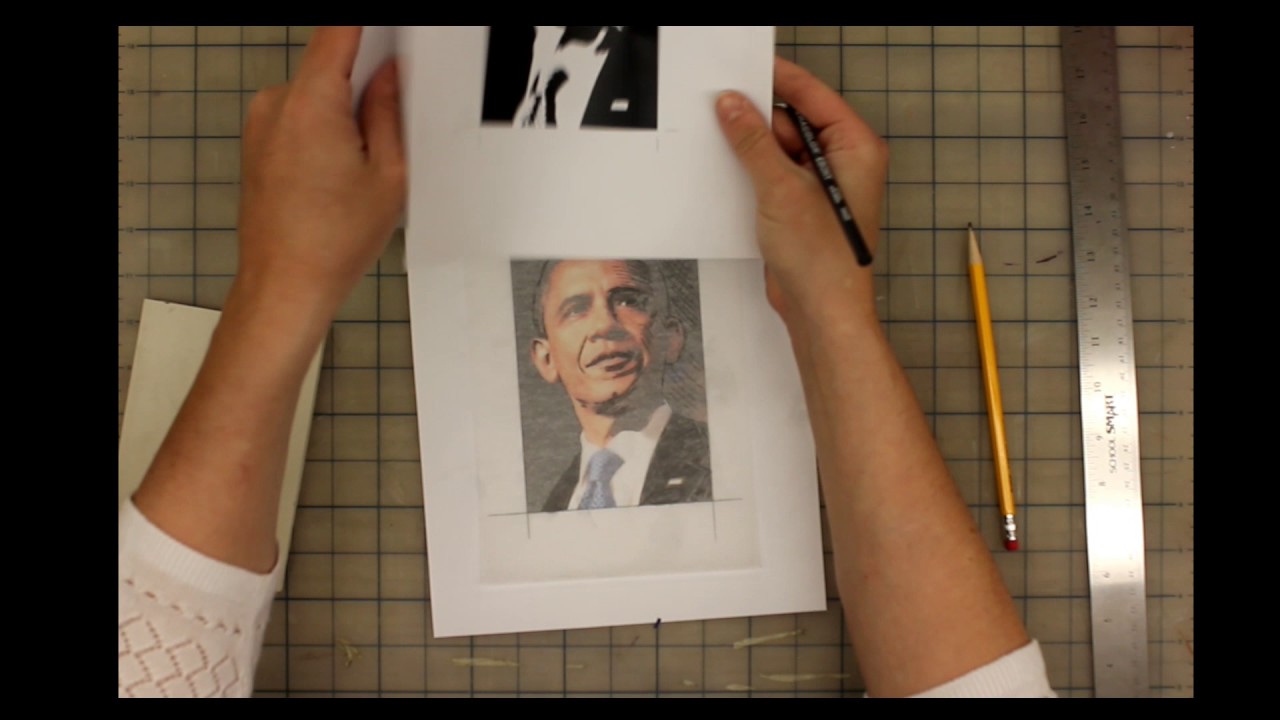Lino Block Printing Self Portrait PART 2 Tracing and Transferring your Portrait to Linoleum
