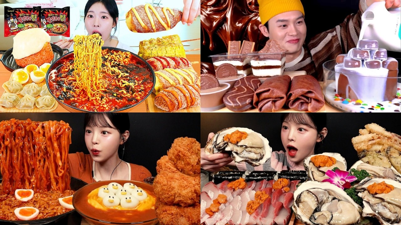 🍜 Spicy + Cheesy Mukbang That Will Make You Hungry 🤤