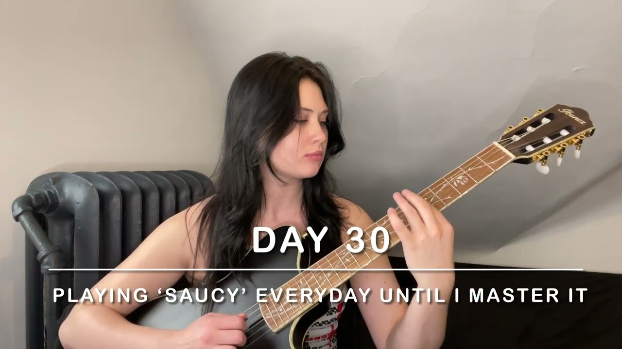 Playing ‘Saucy’ by Polyphia Everday until I Master it (Day 30) 