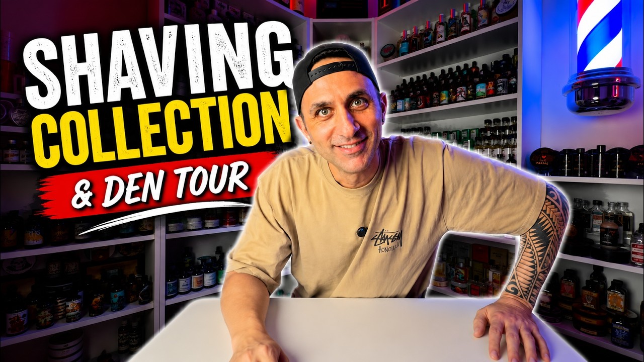 My Shaving Collection  and Den Tour