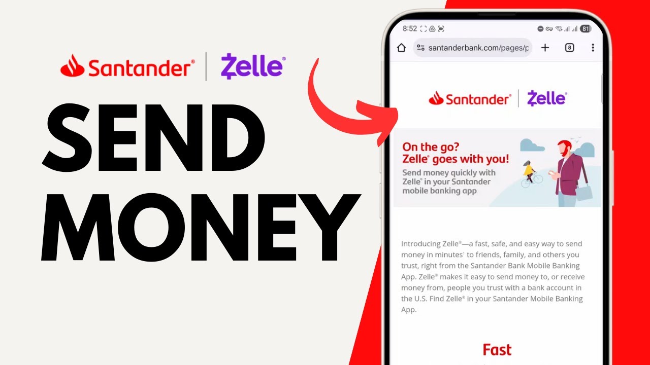 How to Send Money with Santander Bank Zelle?