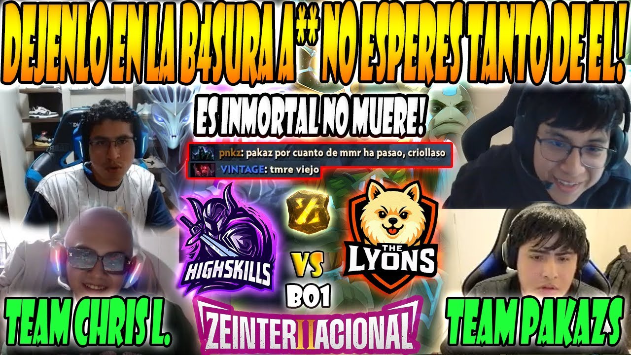 😮PAKAZS vs CHRIS LUCK, NO PUEDEN CREER ES INMORTAL-TEAM PAKAZS VS TEAM CHRIS LUCK-ZEINTERNACIONAL 2😠