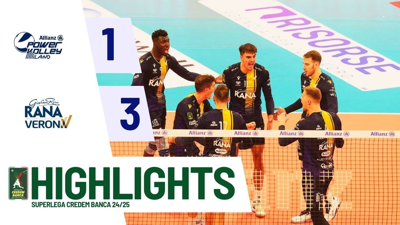 Allianz Milano vs. Rana Verona - Superlega Credem Banca VBTV Match Highlights