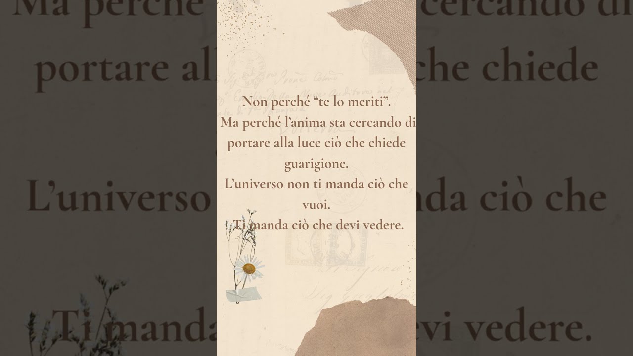 ✨PERCHE' ATTRAI SEMPRE LE STESSE SITUAZIONI? LA VERITA' CHE NESSUNO TI DICE