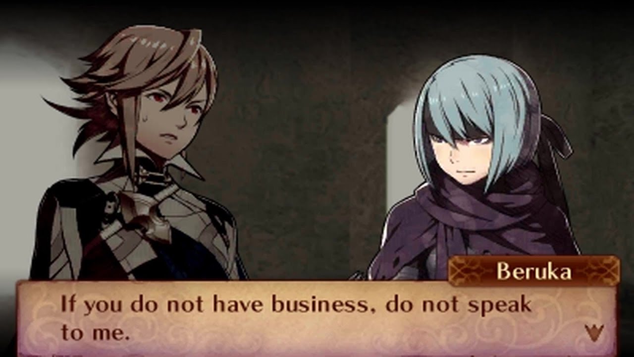 Fire Emblem Fates: Conquest - Male Avatar (My Unit) & Beruka Support Conversations
