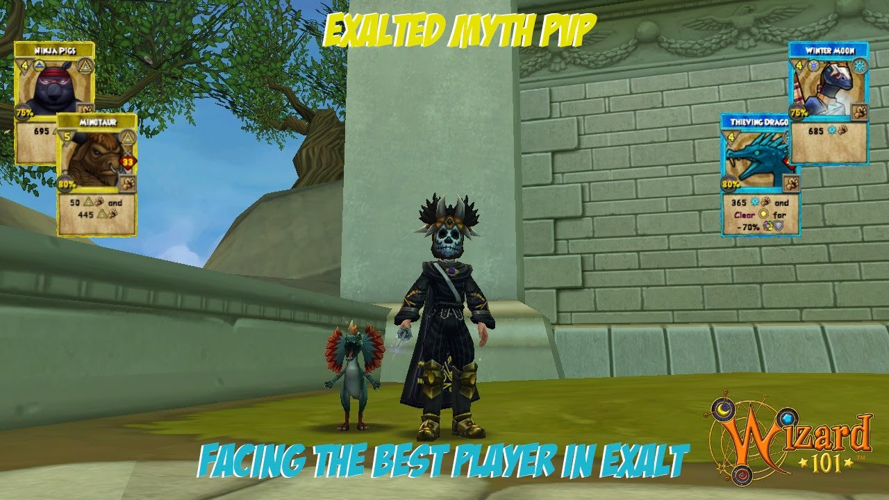 Wizard101 Exalted Myth PVP- Myth's Best Setup