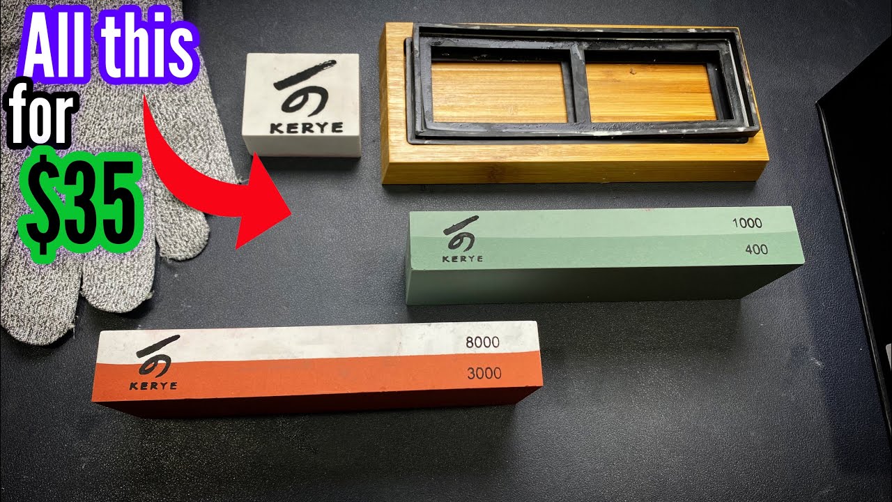 TESTING OUT AMAZON SHARPENING STONE KIT BUNDLE