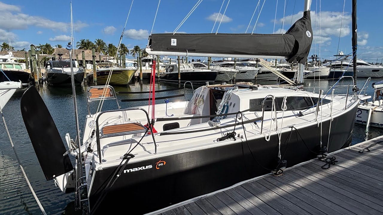 MAXUS 26 Sailboat Trailer Sailor Walkaround $150k@BayHarborBrokerage