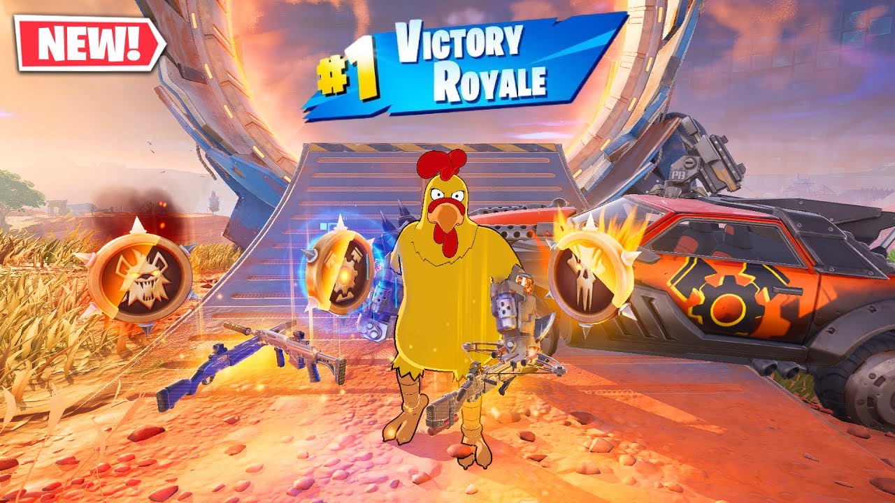 THE GIANT CHICKEN vs 3 MEDALLIONS & MYTHIC’S CHALLENGE (Fortnite Chapter 5 Season 3)