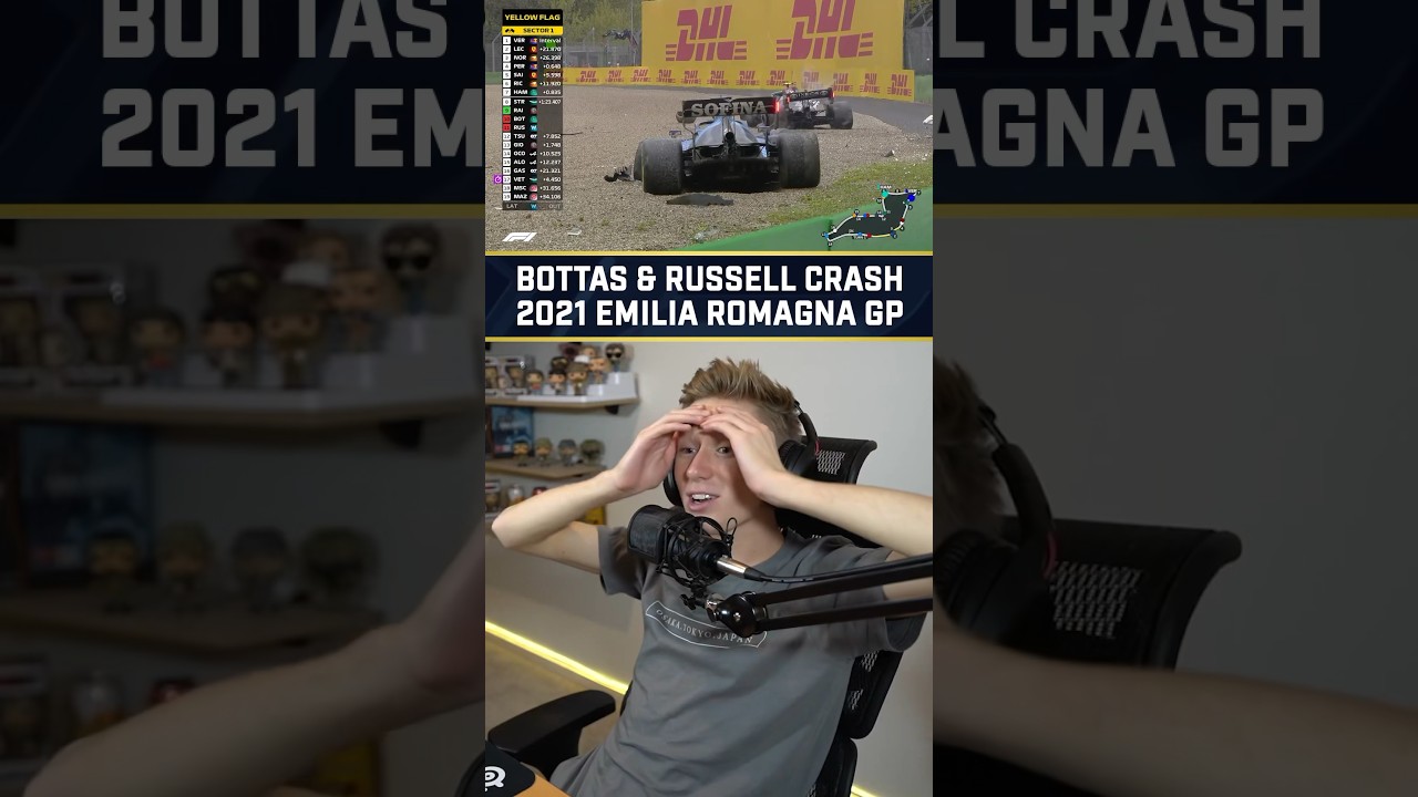 Bottas & Russell Crash Live Reaction - 2021 Emilia Romagna Grand Prix