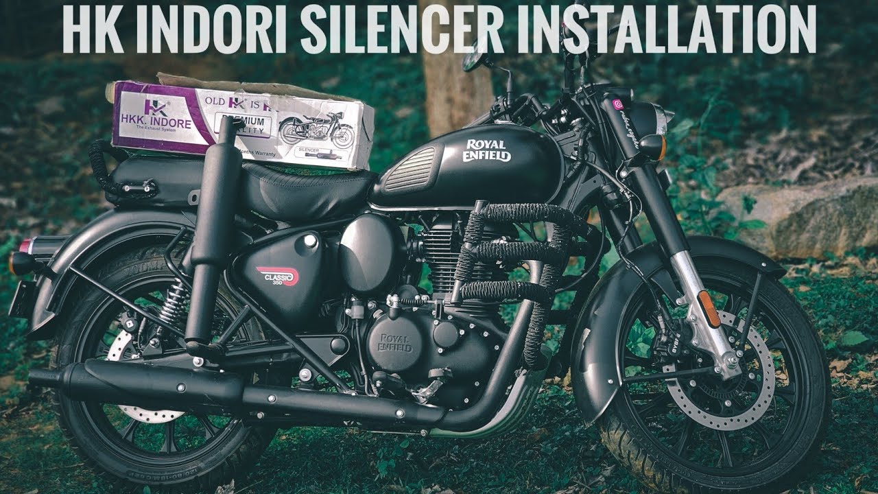 ||First Exhaust Change In New Classic 350cc Reborn|| dug dug sound 🙉☠👻