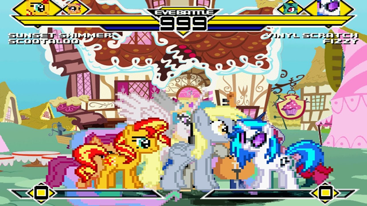 Brony Party 4v4 Patch MUGEN 1.0 Battle!!!